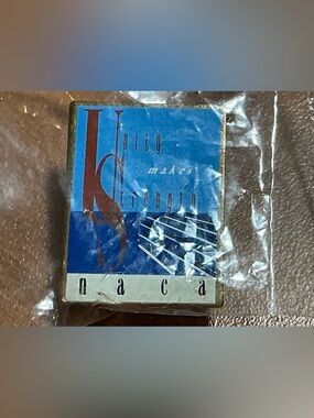 NACA Enamel Pin "Unity Makes Strength" RARE Vintage New in Plastic